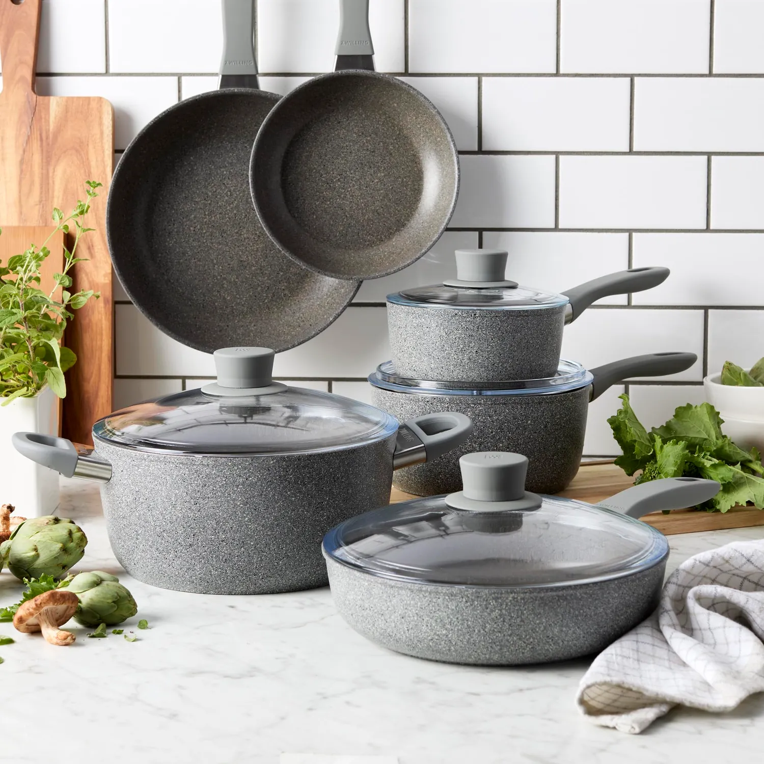 Zwilling Parma Plus set pentole antiaderenti 10 pezzi ceramica