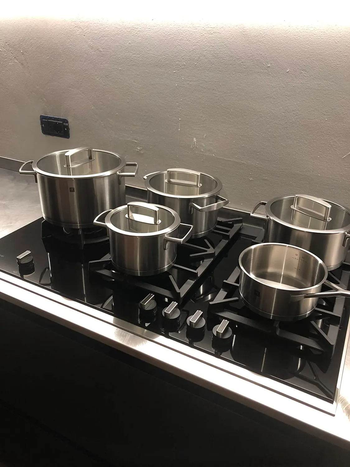 Zwilling Vitality Batteria Pentole 5 Pezzi Vetro Induzione