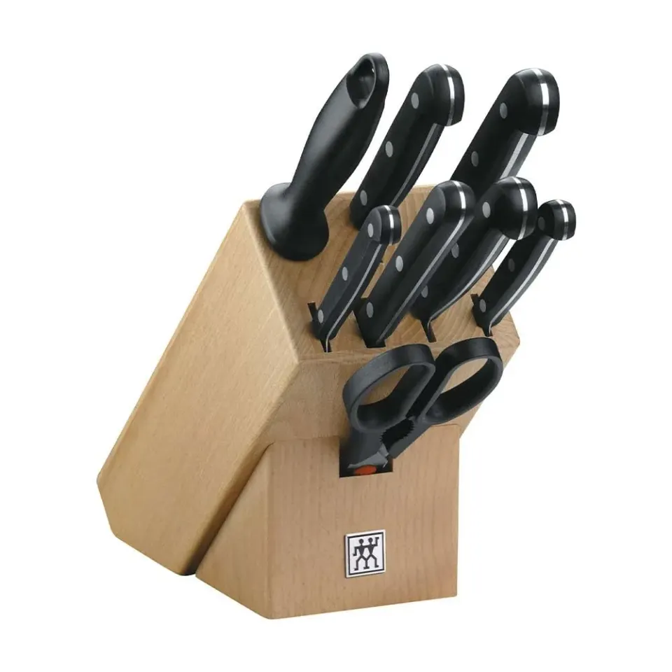 Zwilling Twin Gourmet Ceppo Coltelli 9 Pezzi Legno Forgiato