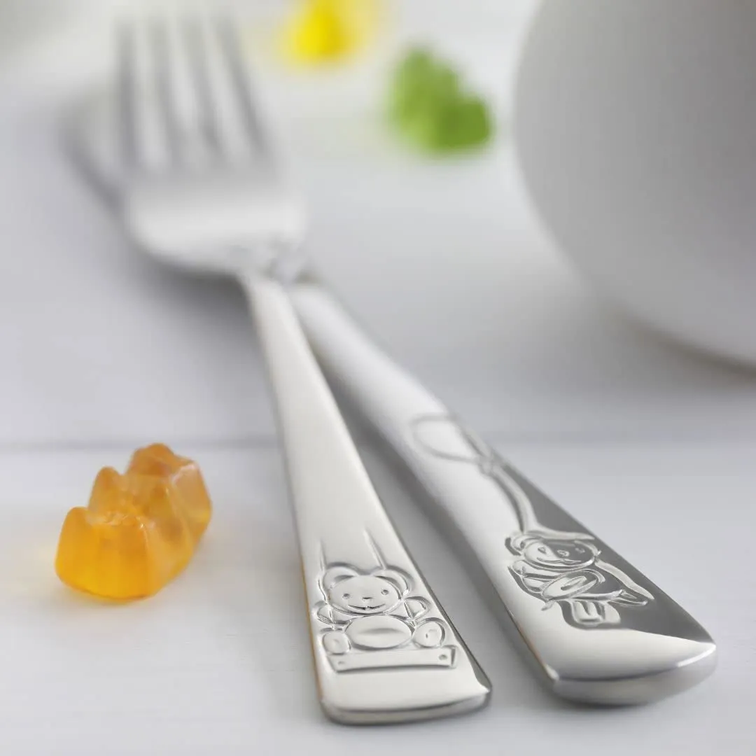 Zwilling Teddy set posate bambini 4 pezzi acciaio inox