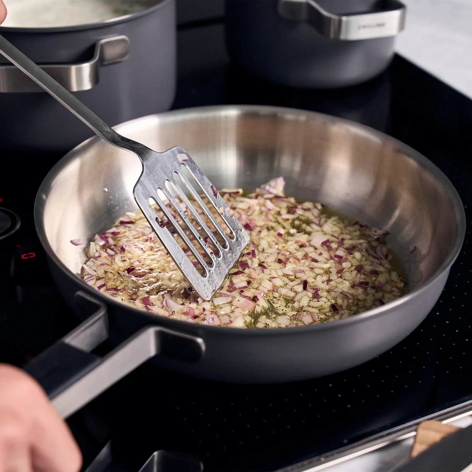 Zwilling Pure padella acciaio inox 24 cm grigia