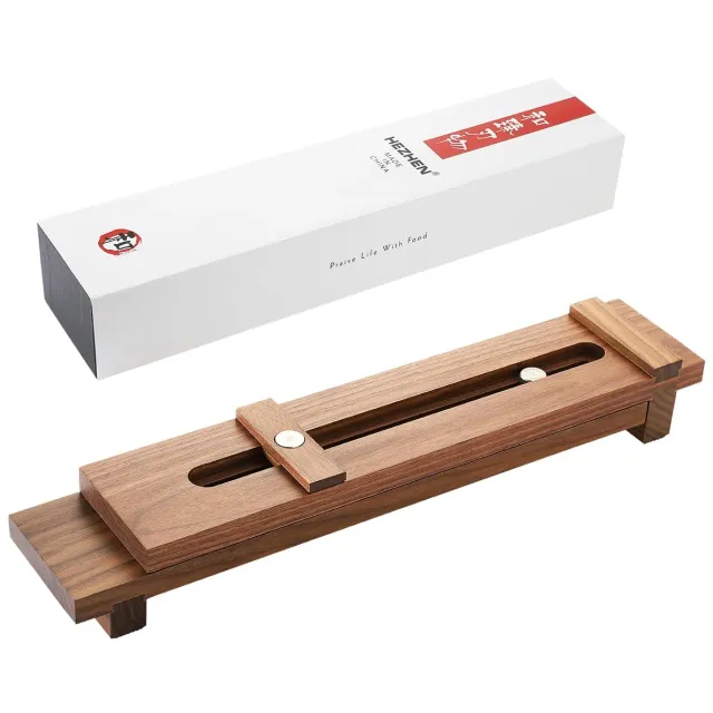 HEZHEN supporto affilacoltelli noce per pietre 6-25 cm