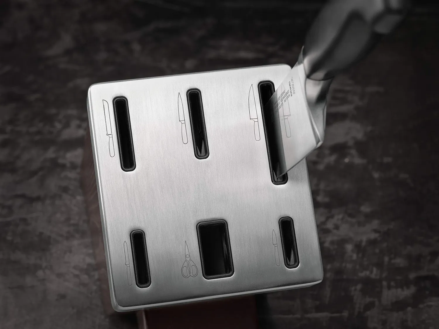 Zwilling Four Star SharpBlock ceppo coltelli 7 pz nero