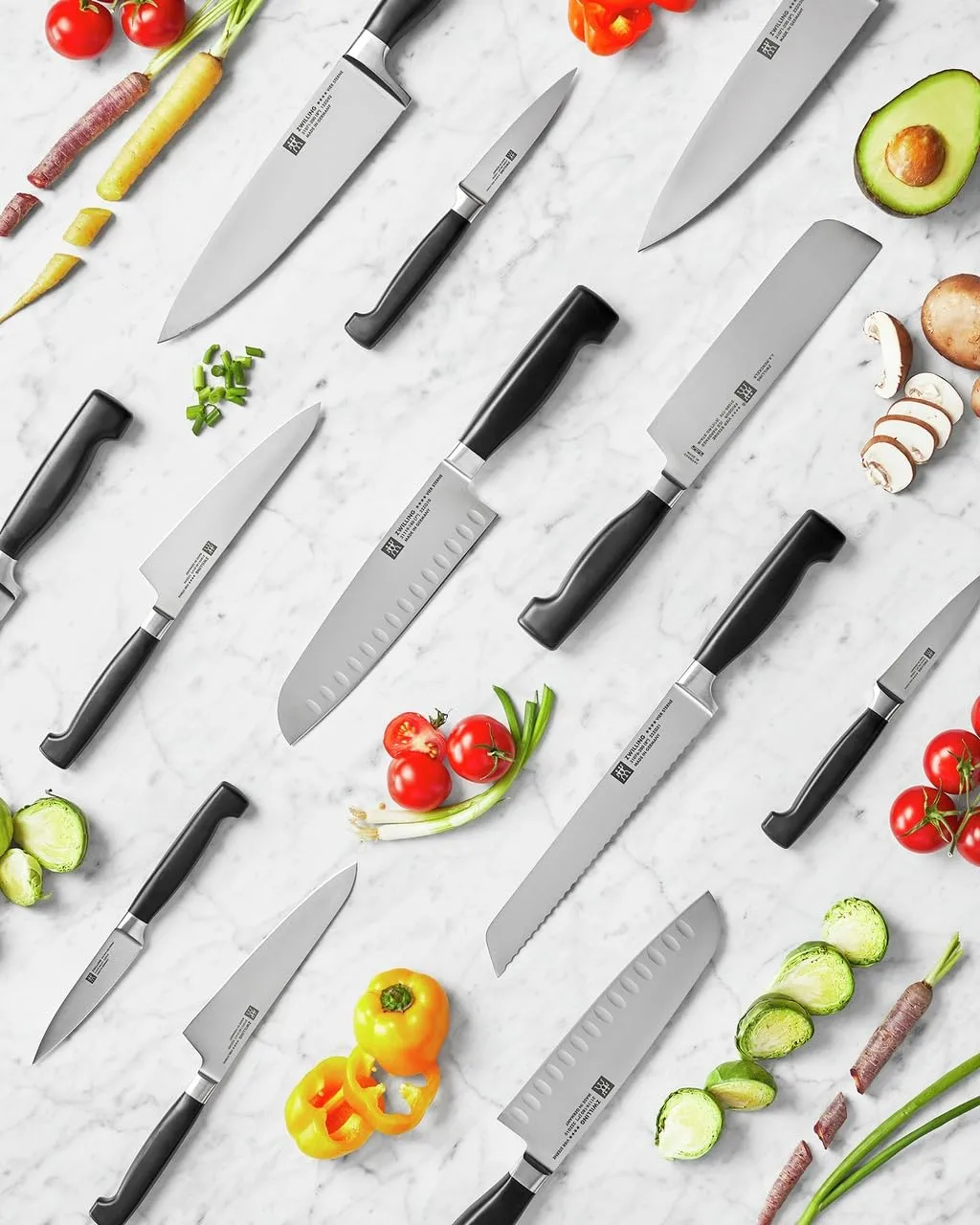 Zwilling Four Star 31119-181 Santoku 18 cm Alveolato