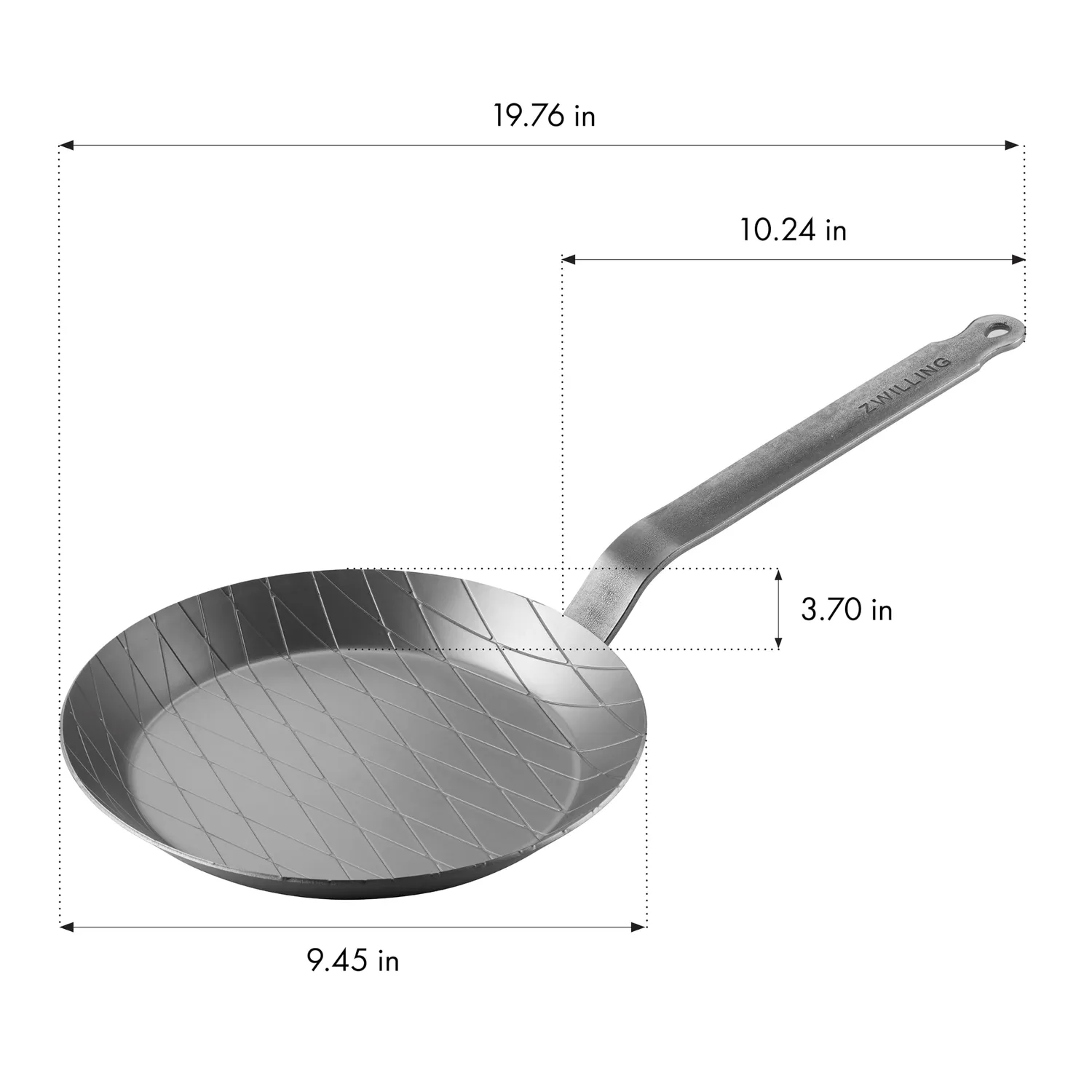 Zwilling Padella Acciaio Carbonio 24,1 cm Forgiata