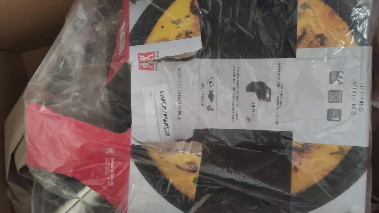 Zwilling TrueFlow Set 2 Padelle 24+28 cm Induzione Inox