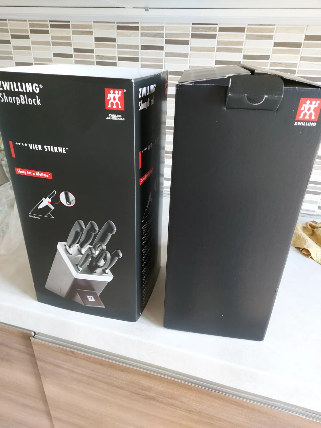 Zwilling Four Star SharpBlock ceppo coltelli 7 pz nero