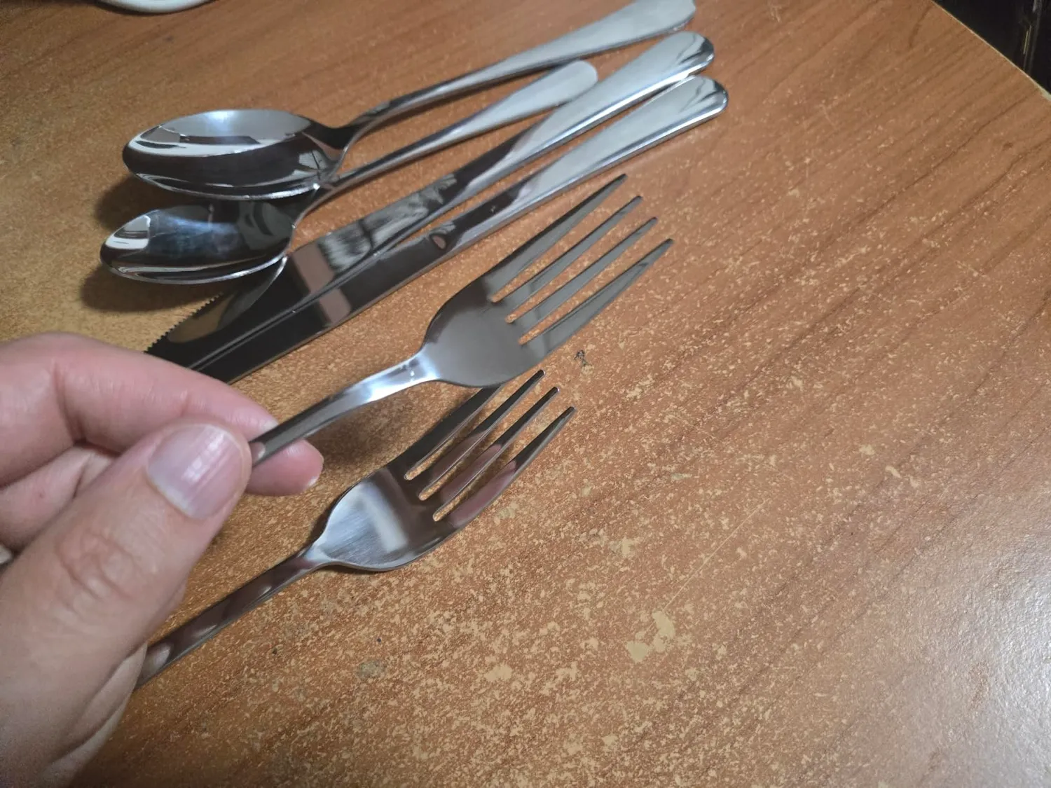 D.Perlla posate acciaio inox 48 pezzi 8 persone argento