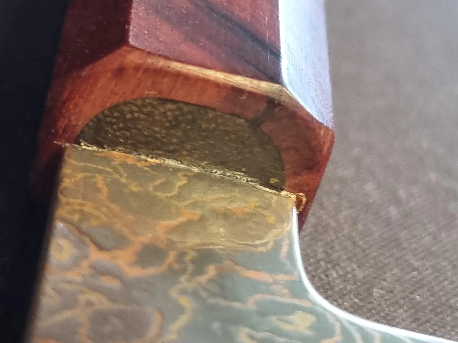Hezhen Coltello Universale Damasco 14 cm Legno Scatola