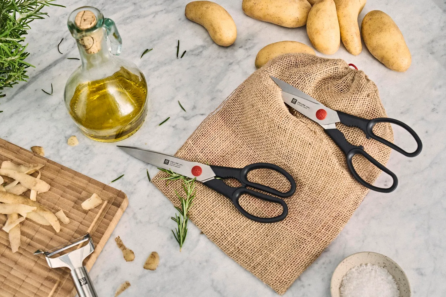 Zwilling Twin L forbici cucina multiuso nere acciaio 20 cm