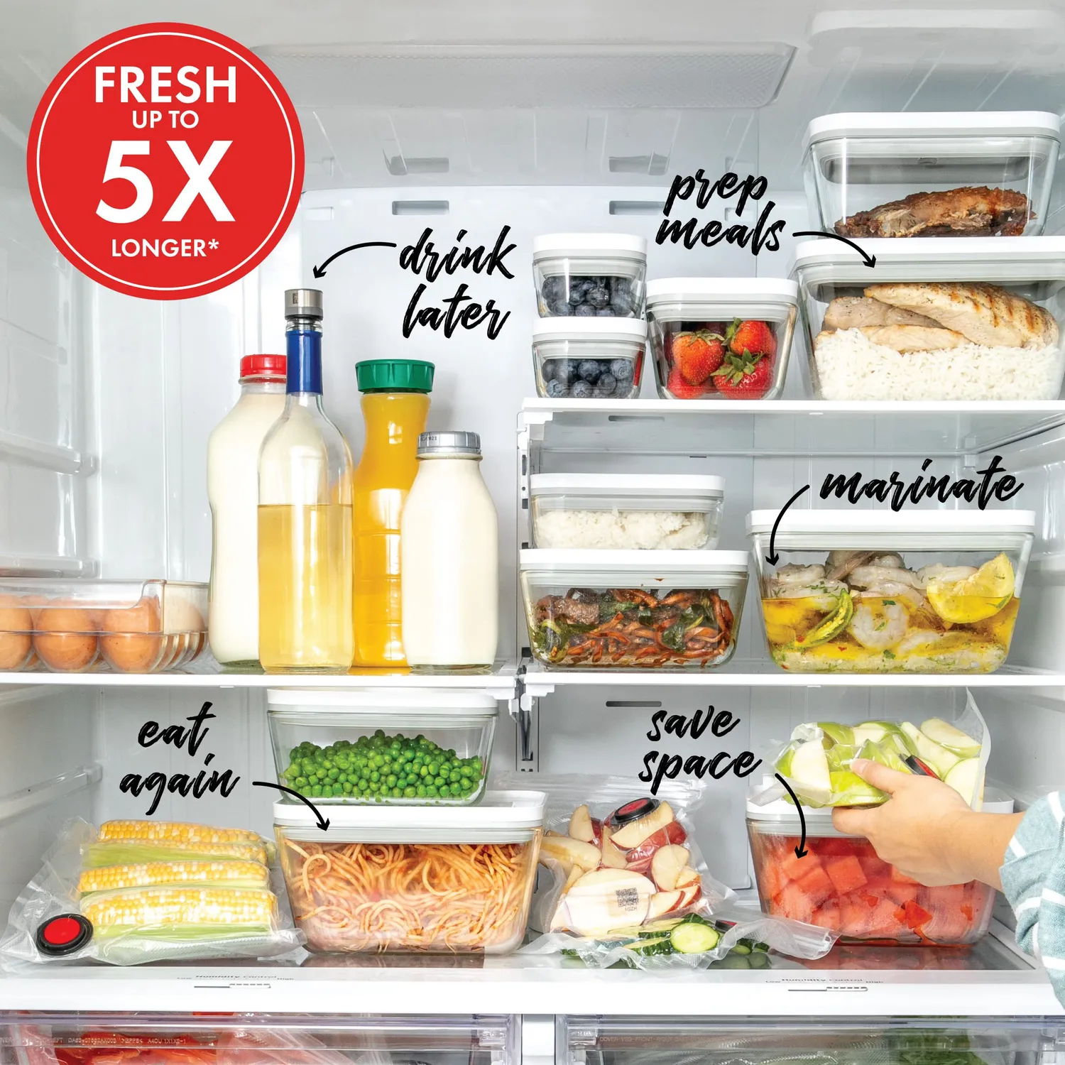 Zwilling Fresh & Save contenitore sottovuoto medio grigio