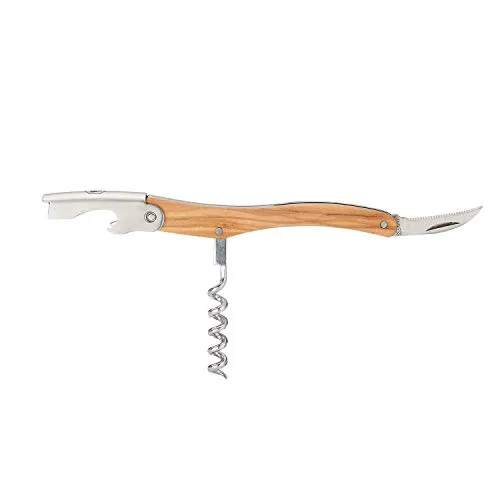 Laguiole en Aubrac cavatappi sommelier legno ulivo 3 in 1
