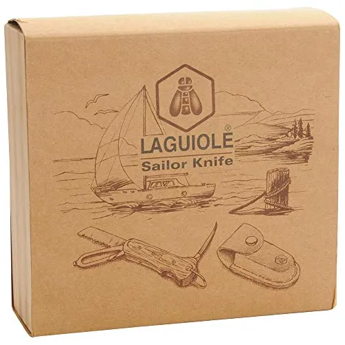 Laguiole en Aubrac Marinaio coltello pieghevole legno pakka marrone