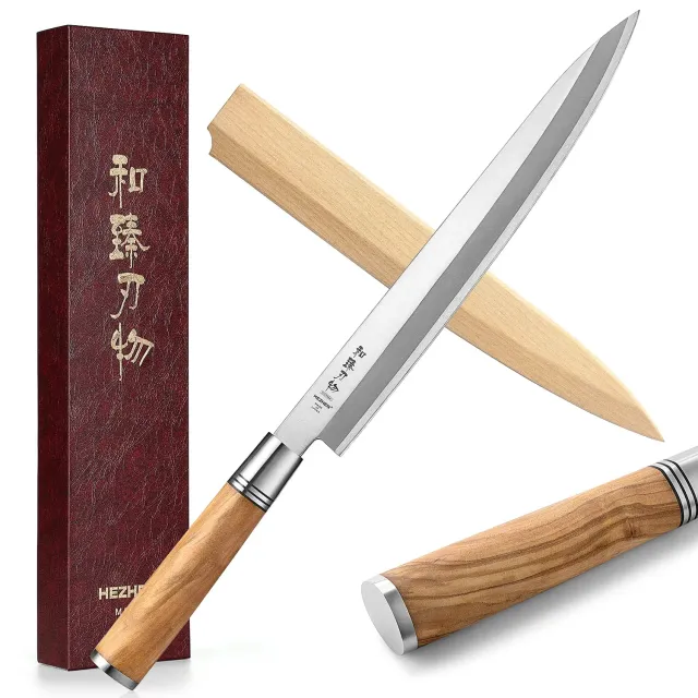 Hezhen Retro Yanagiba 27 cm Sashimi Filo Singolo