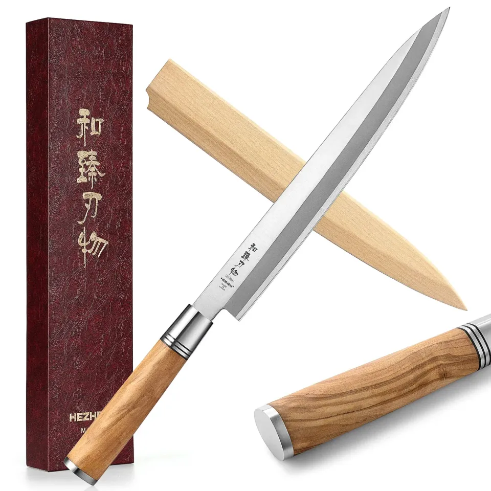 Hezhen Retro Yanagiba 27 cm Sashimi Filo Singolo