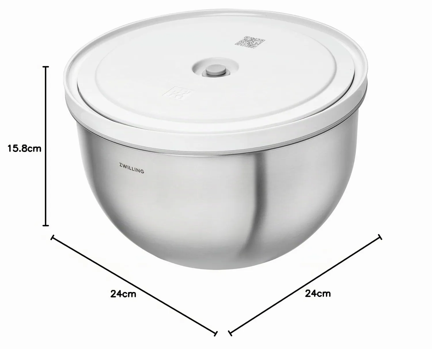 Zwilling Fresh & Save Z1030-859 ciotola sottovuoto 24 cm acciaio