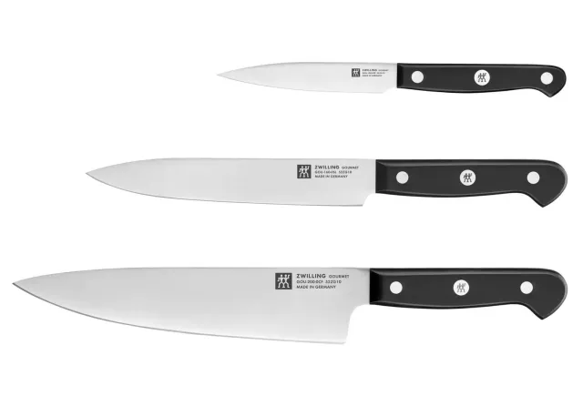 Zwilling Gourmet set 3 coltelli chef 20 cm inox