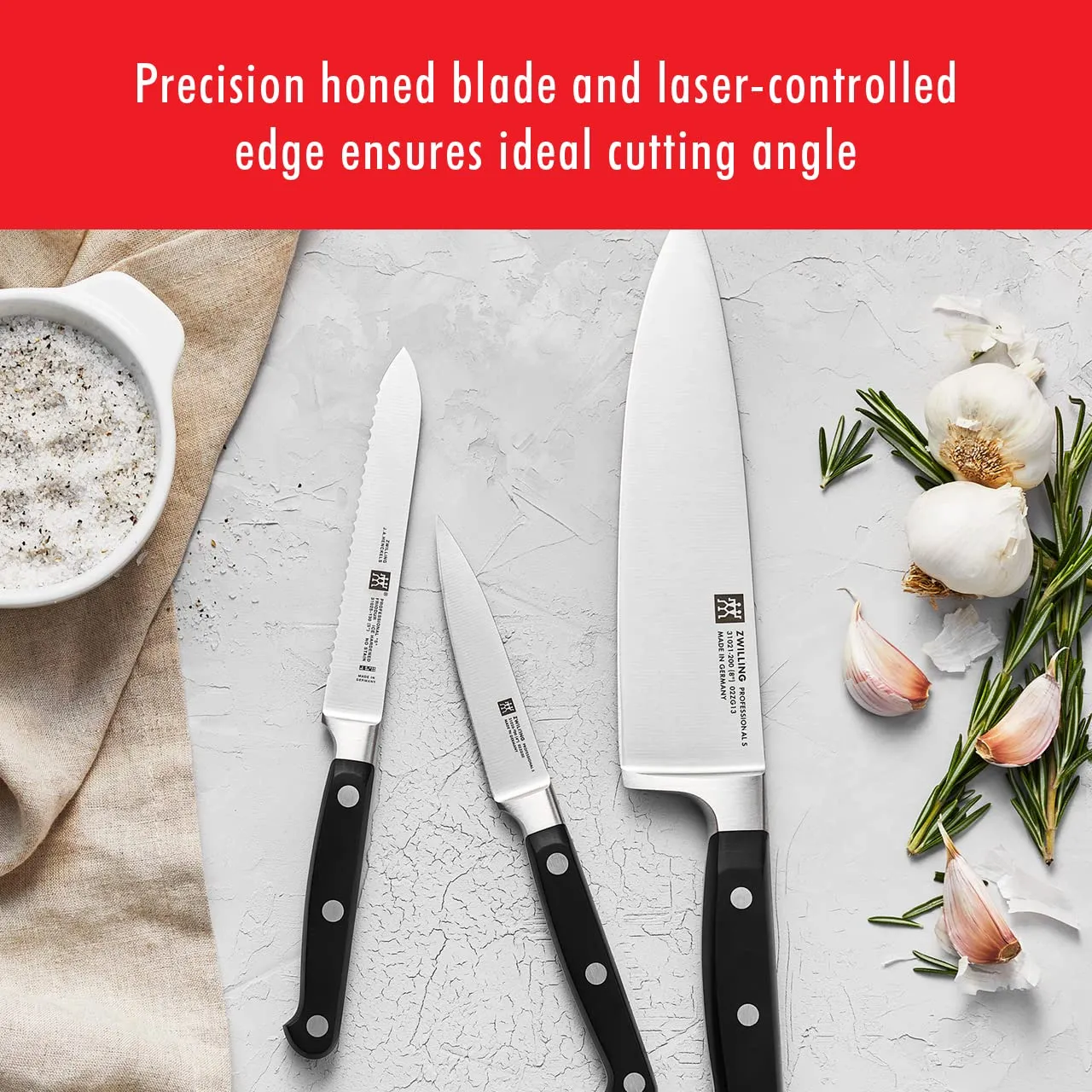 Zwilling Professional S Set Coltelli 5 Pezzi Ceppo Legno