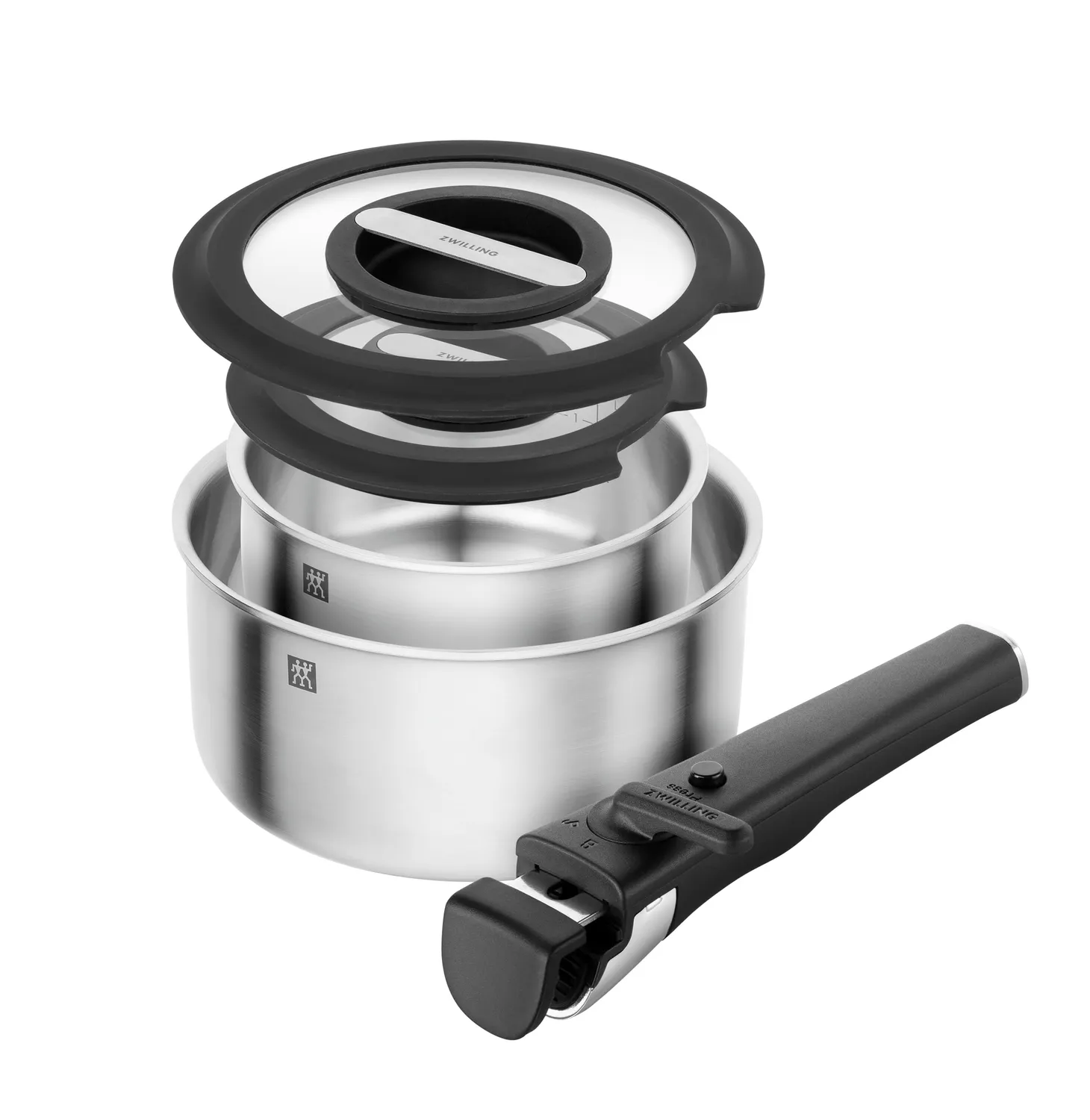 Zwilling Unlock Set 5 Pezzi Pentole Inox
