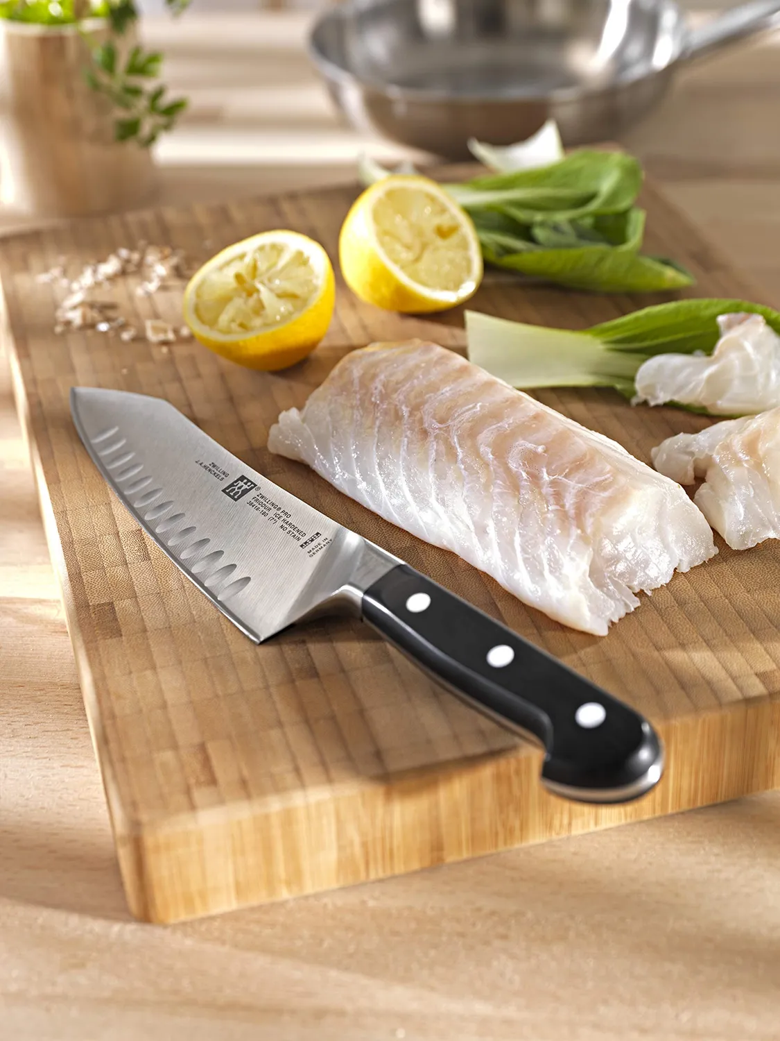 Zwilling coltello santoku alveolato acciaio inox