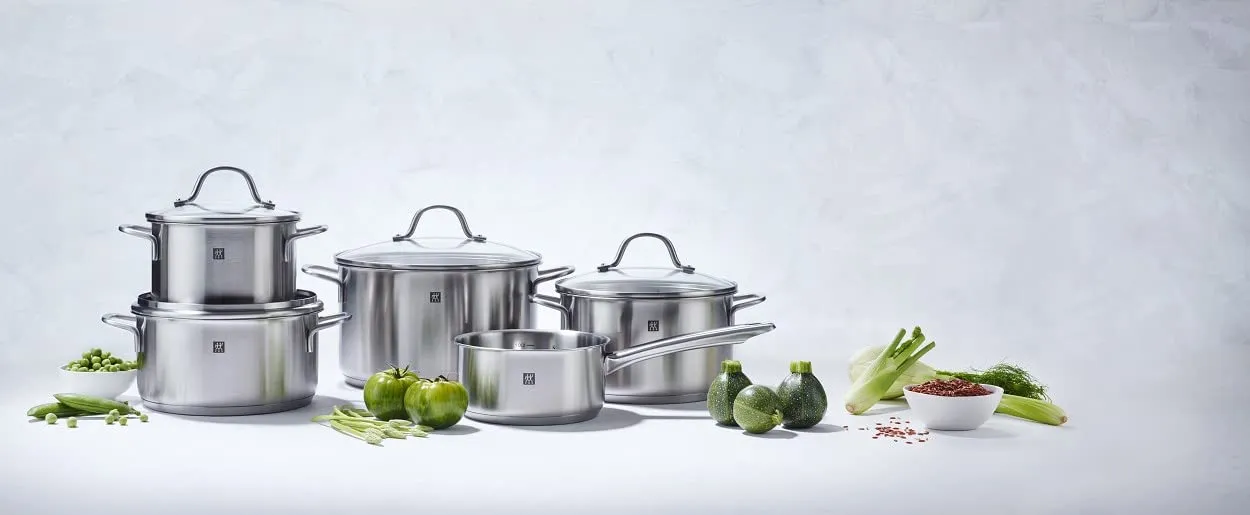 Zwilling Flow batteria pentole 5 pezzi induzione inox 18/10