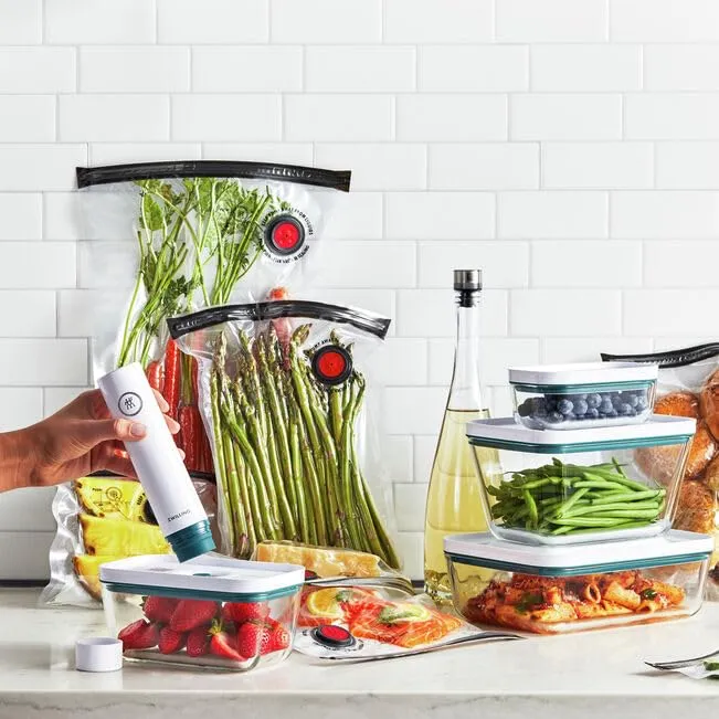 Zwilling Fresh & Save La Mer set sottovuoto 16 pezzi vetro bianco
