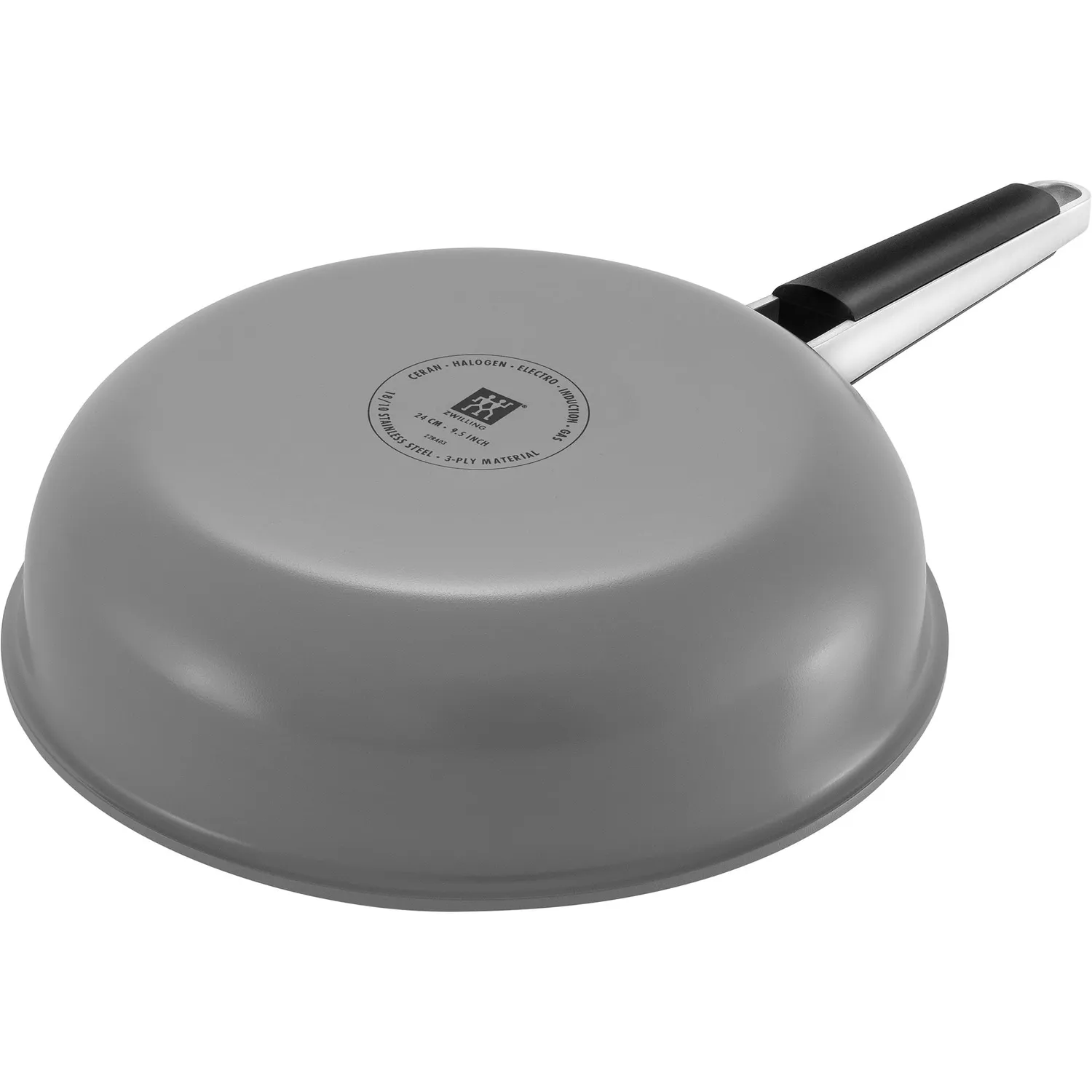 Zwilling Pure padella acciaio inox 24 cm grigia