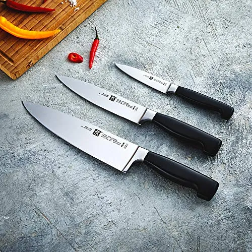 Zwilling Four Star Set Coltelli Cucina 3 Pezzi Forgiato