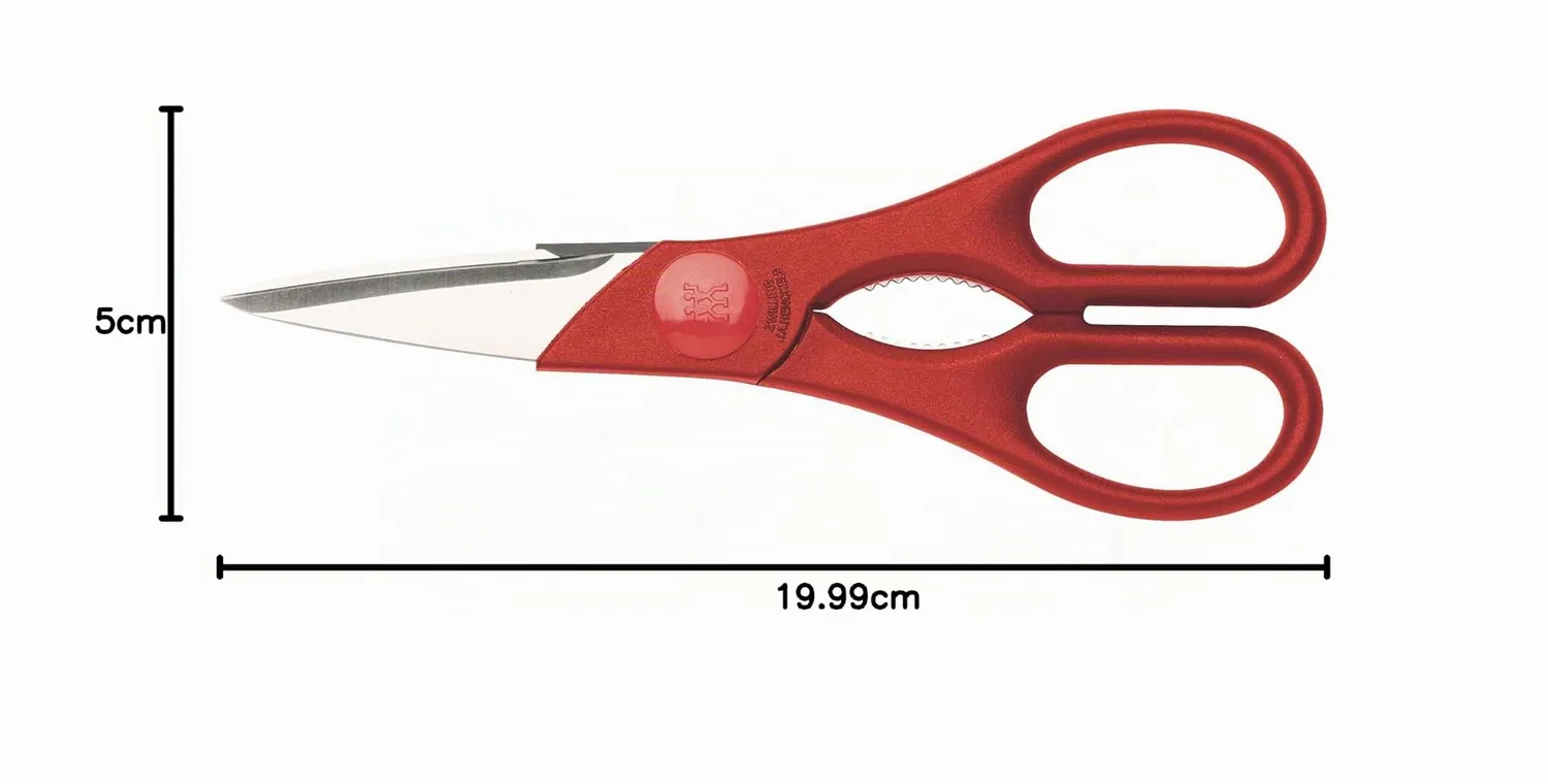 Zwilling 43964-200 forbici multiuso rosse inox