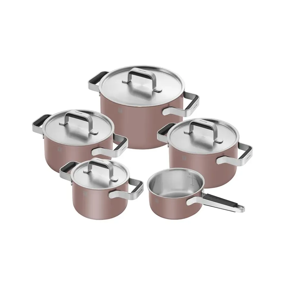 Zwilling Focus Set 5 Pezzi Pentole Inox Rosa