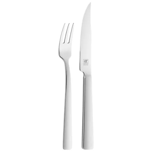 Zwilling Dinner Set 2 Coltelli Bistecca Acciaio