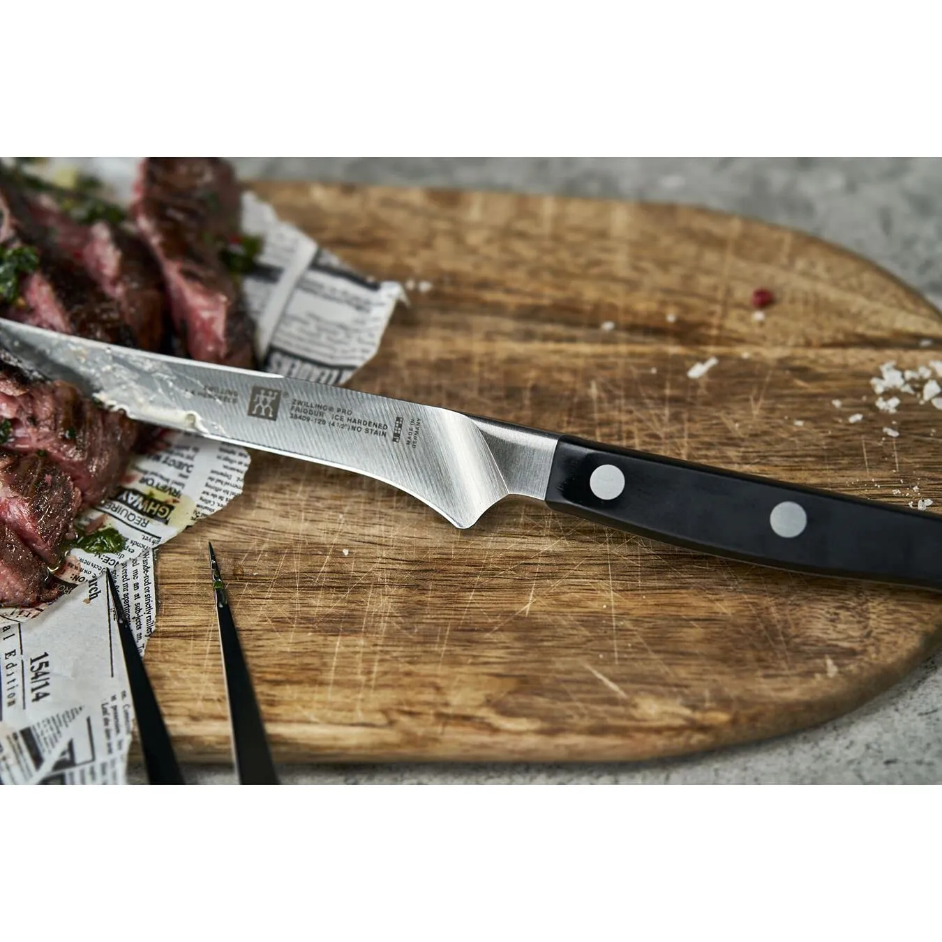 Zwilling set 4 coltelli bistecca 38430-002 manico tre rivetti