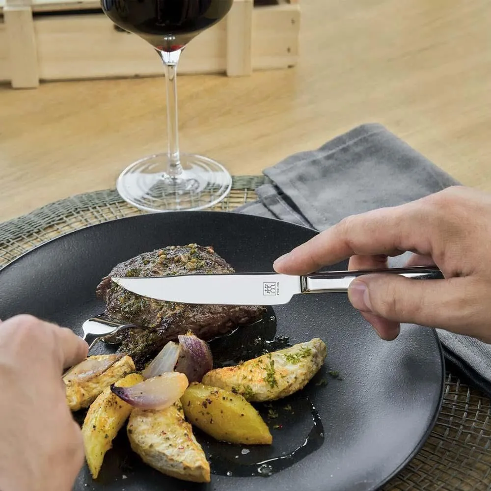 Zwilling set posate bistecca 12 pezzi 6 persone acciaio inox