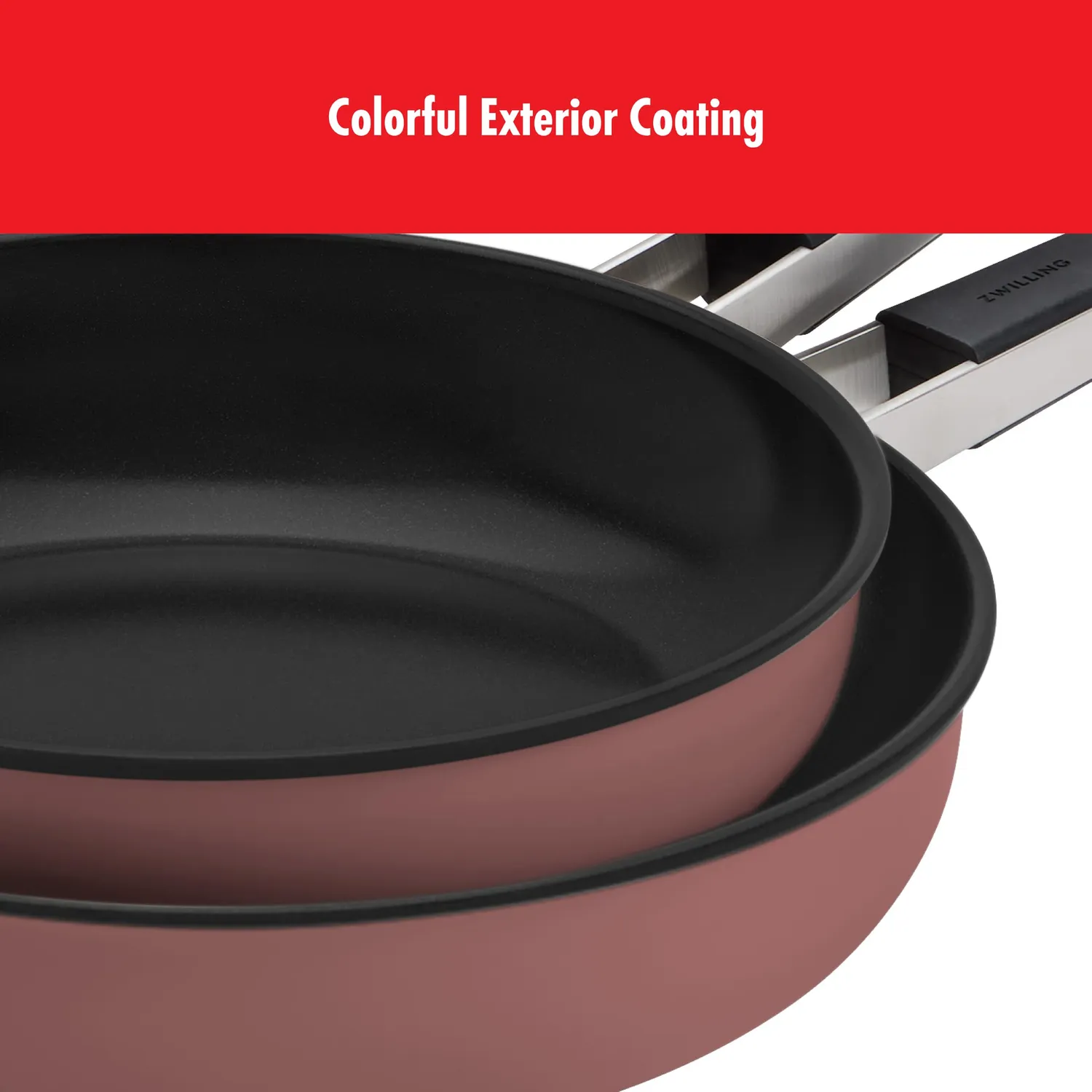 Zwilling Pure padella antiaderente 24 cm rosa