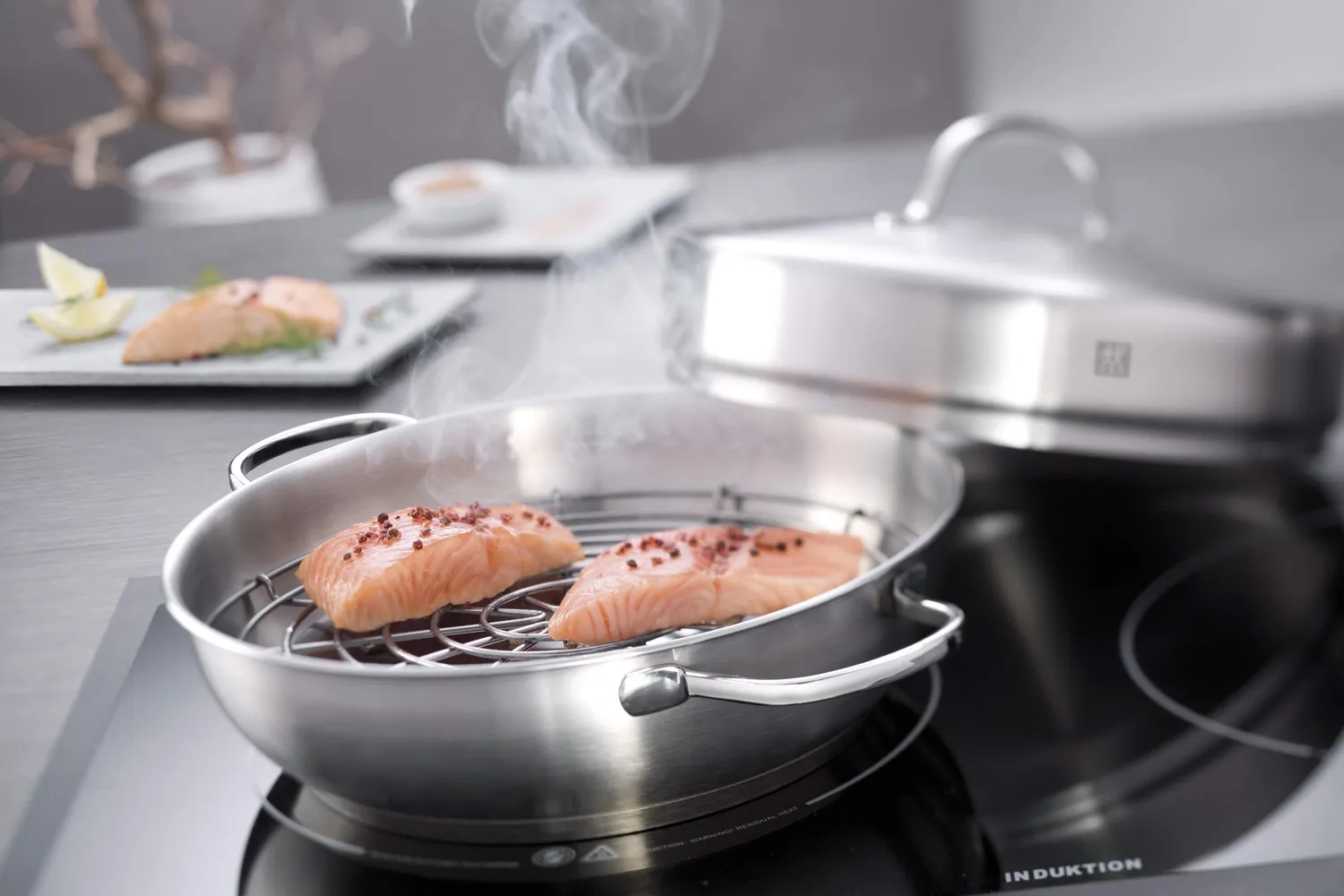 Zwilling Plus 40999-028-0 set affumicatura inox 34 cm