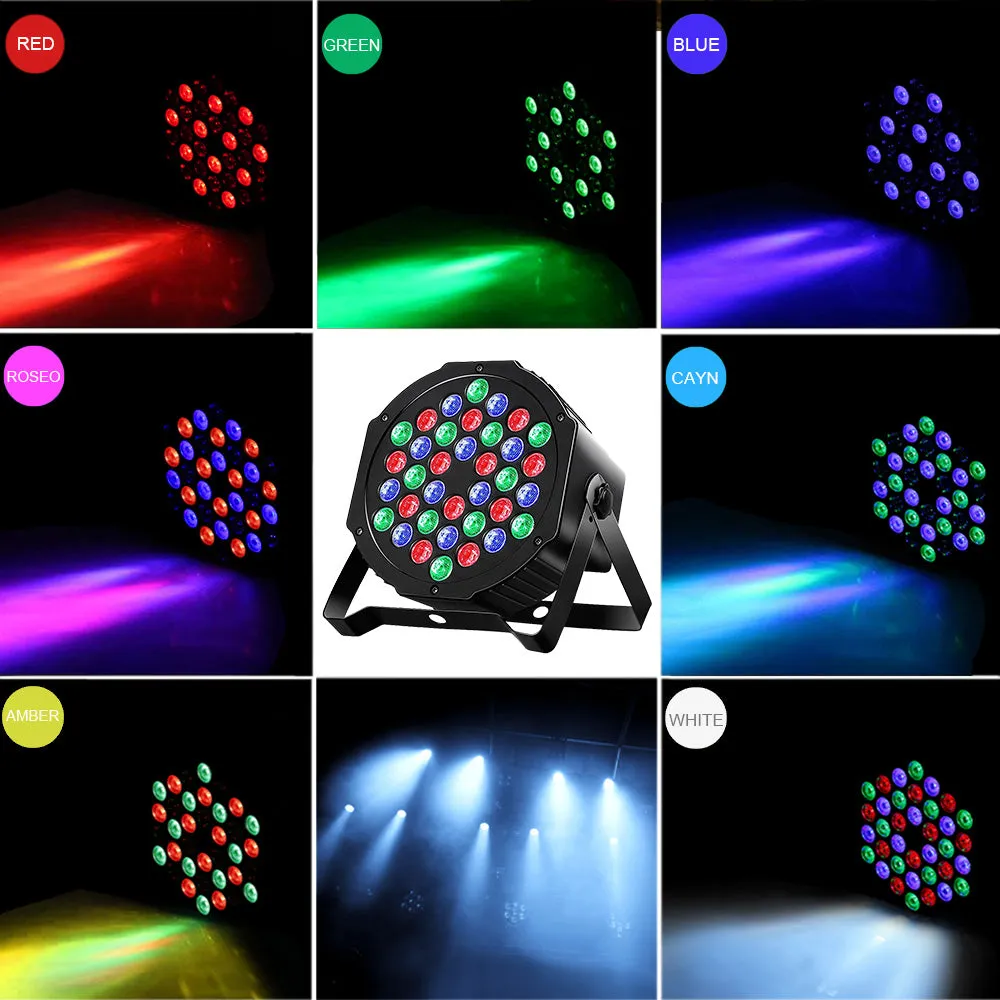 MOSFiATA fari par led RGB 2 pezzi DMX festa