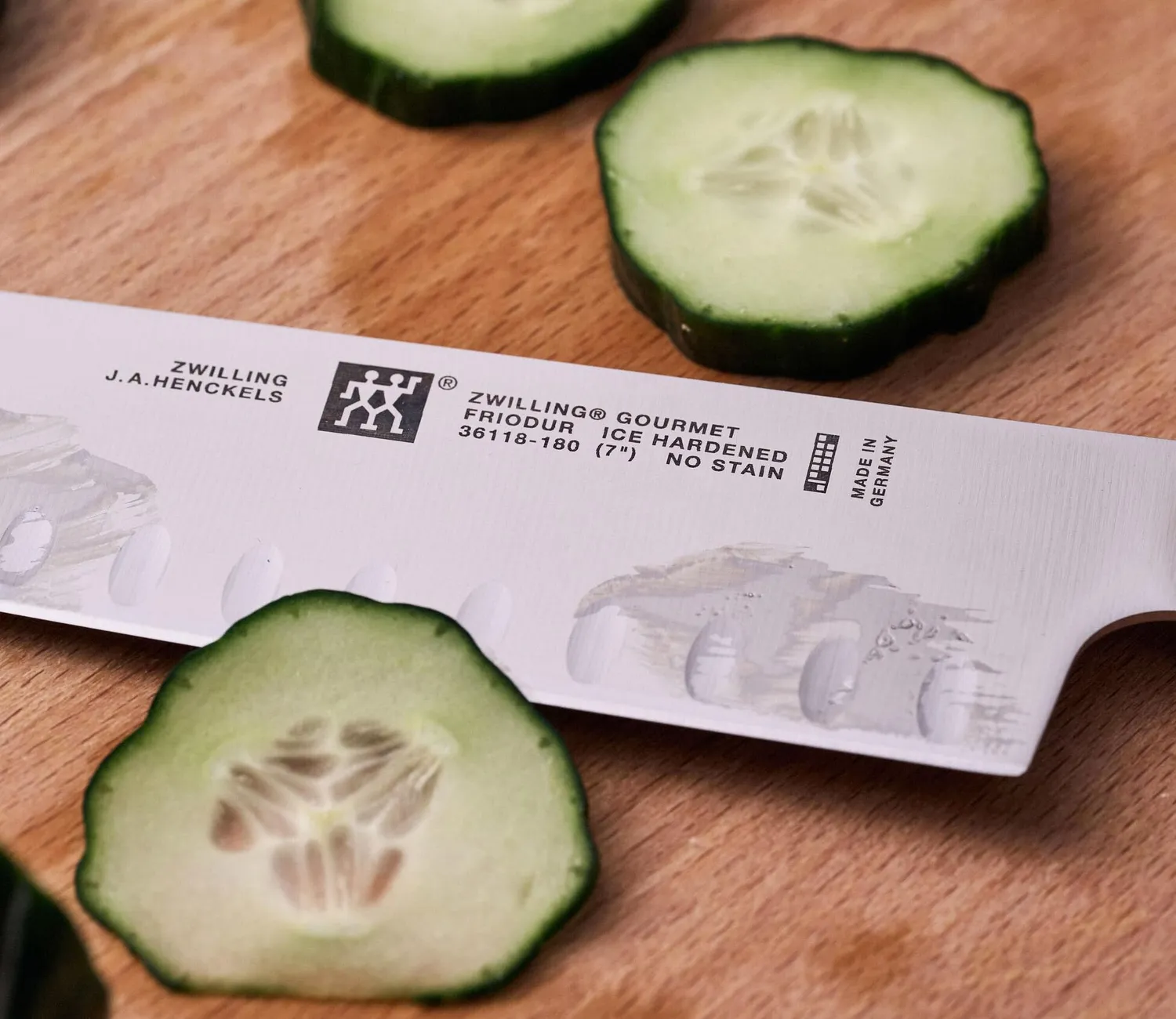 Zwilling Gourmet santoku alveolato 18 cm acciaio inox