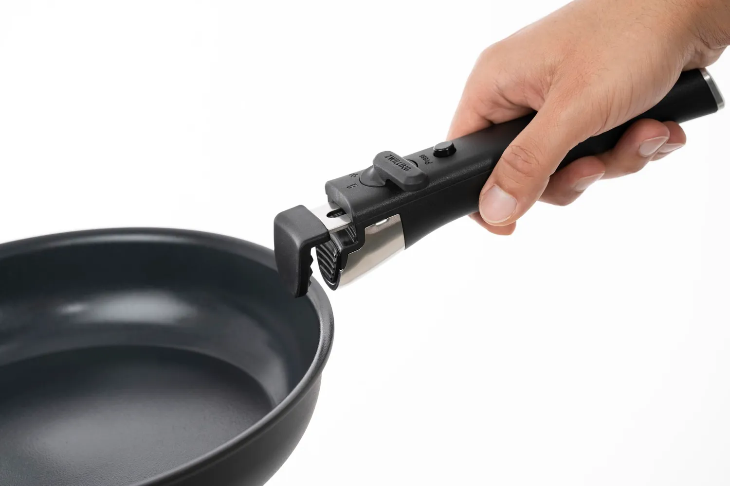 Zwilling Unlock set 4 padelle ceramica 20 24 28 cm + manico