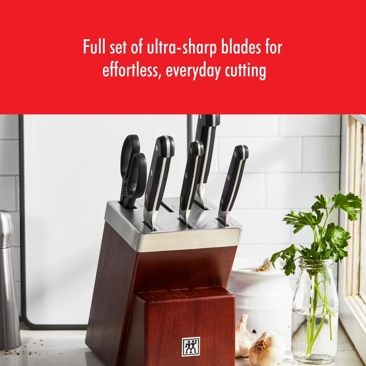 Zwilling Pro Set 7 Coltelli Autoaffilanti Inox