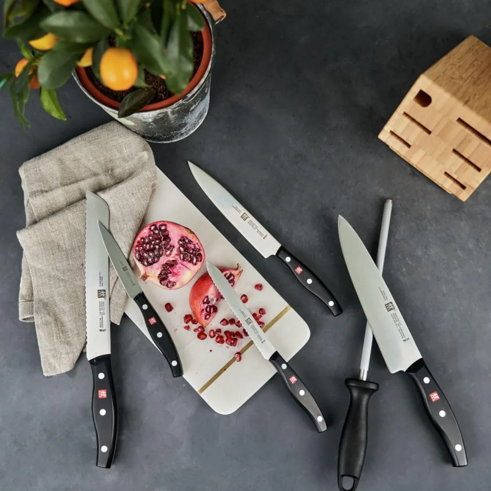 Zwilling Twin Pollux ceppo coltelli 7 pezzi bambù forgiati