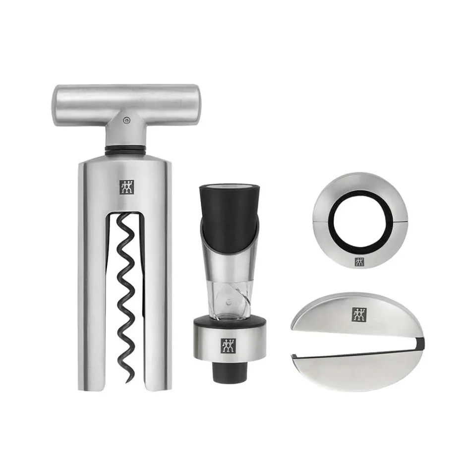 Zwilling Sommelier 39500-054 set vino 4 pezzi acciaio nero