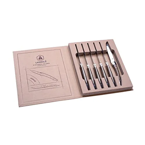 Laguiole Arue set 6 coltelli bistecca cofanetto