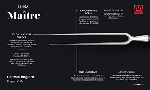 Montana Maitre forchettone forgiato 30 cm acciaio azoto