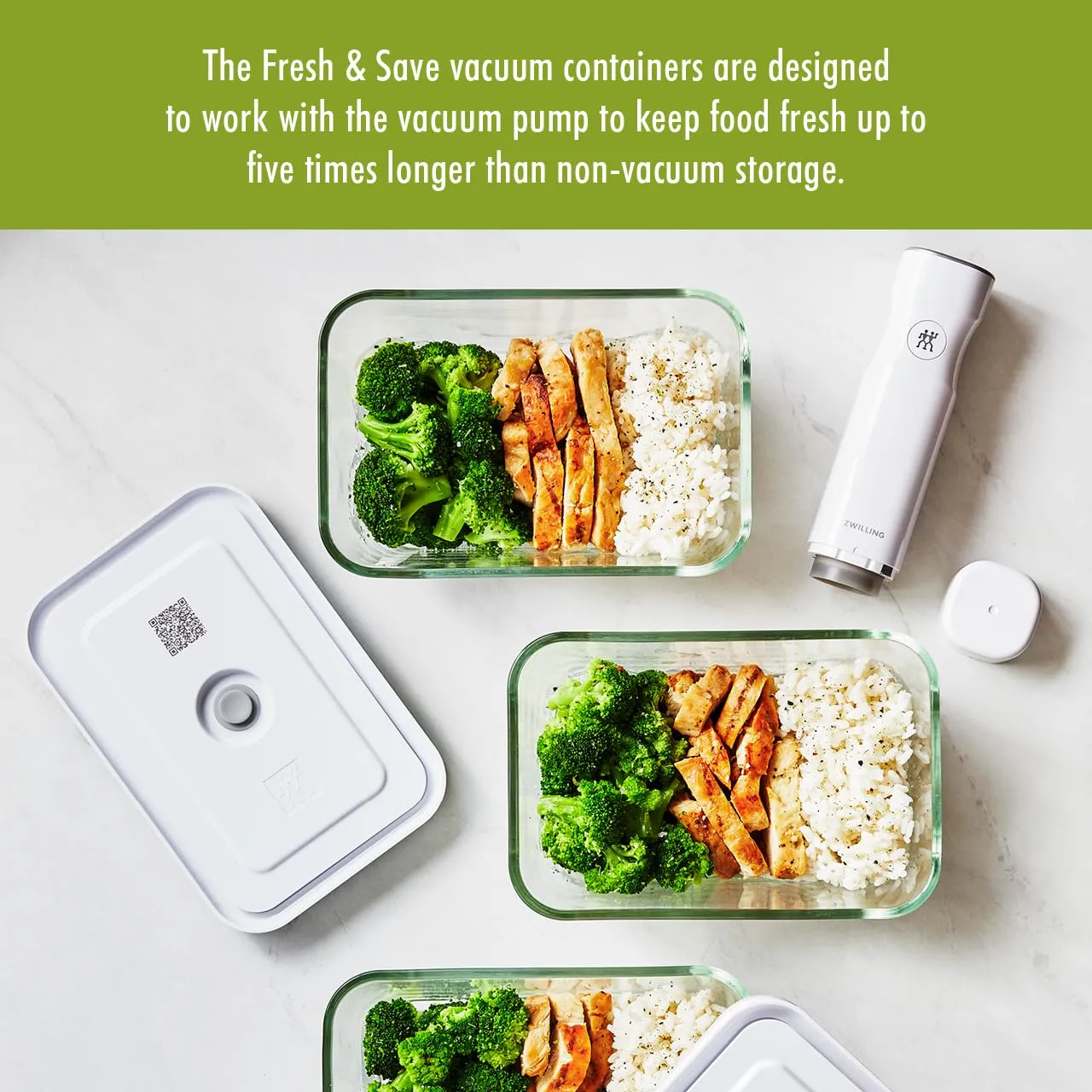 Zwilling Fresh & Save Contenitore Vetro Sottovuoto Media