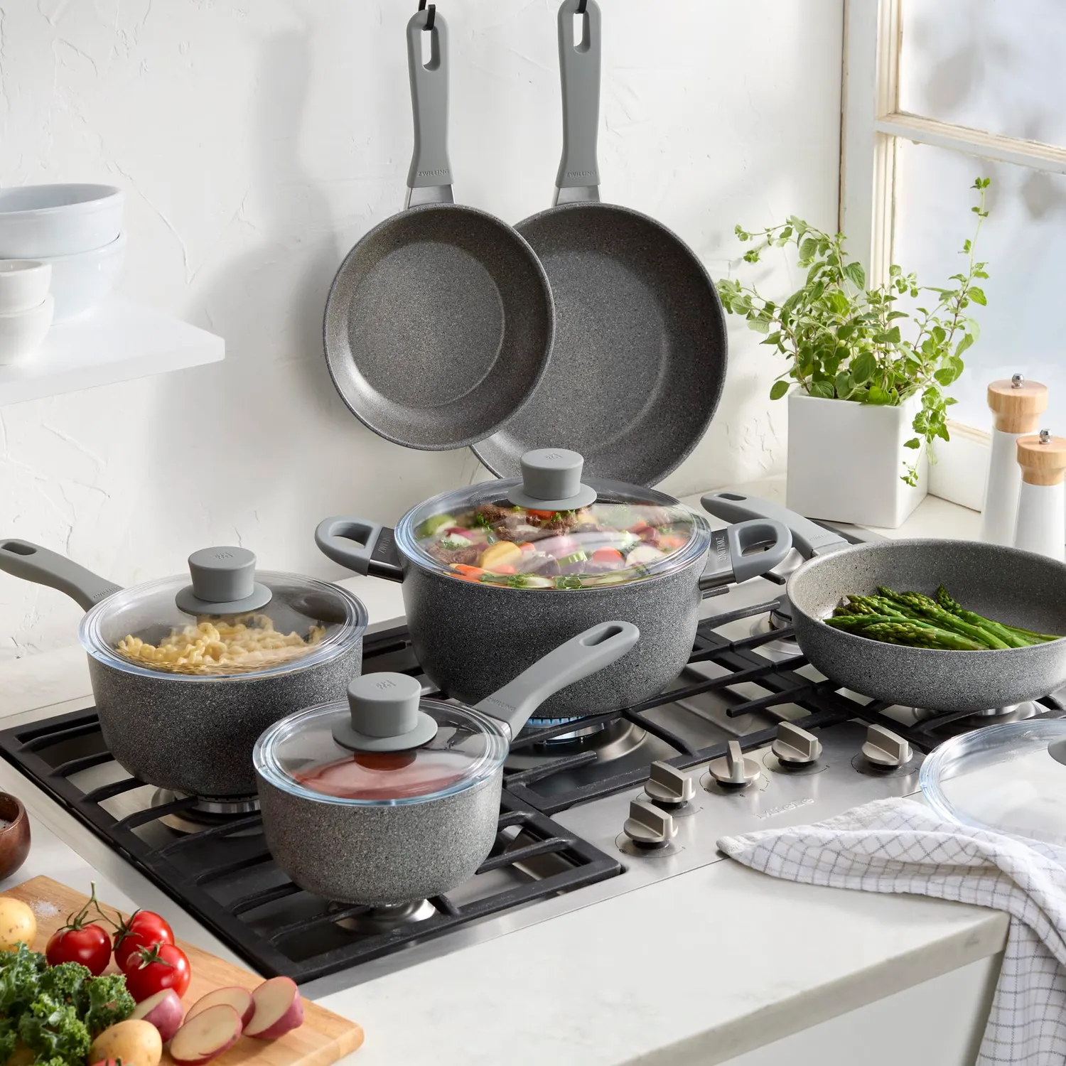 Zwilling Parma Plus set pentole antiaderenti 10 pezzi ceramica