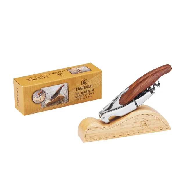 Laguiole en Aubrac sommelier doppia leva legno supporto