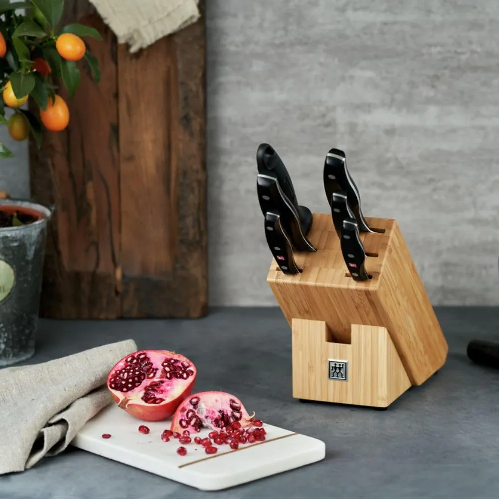 Zwilling Twin Pollux ceppo coltelli 7 pezzi bambù forgiati