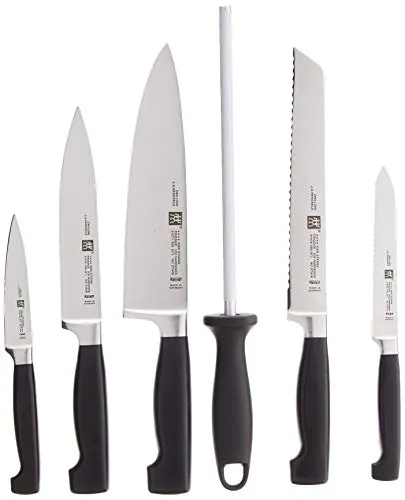 Zwilling Four Star Blocco Coltelli 7 Pezzi Inox