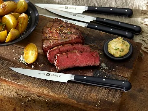 Zwilling 39029-002-0 Set Coltelli Bistecca 4 Pezzi lama seghettata