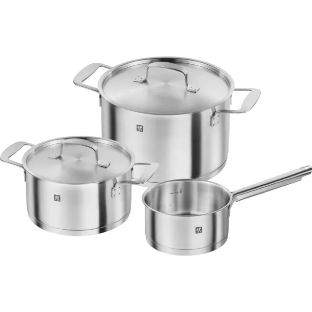 Zwilling Base 66380-000-0 Set Pentole 3 Pezzi Induzione